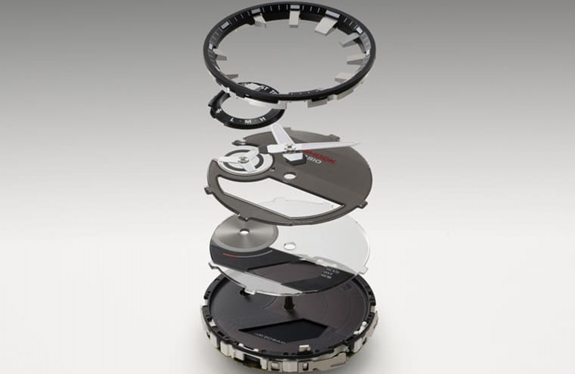 同時其採用3D立體面盤設計以助於提升讀時清晰度。（G-SHOCK官網）