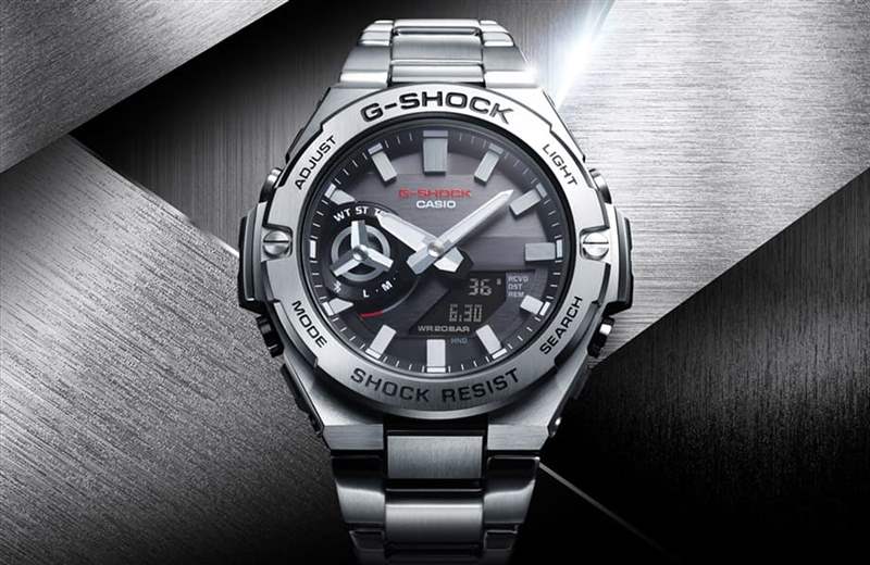 GST-B500號稱G-STEEL系列史上最輕、最薄的作品。（G-SHOCK官網）