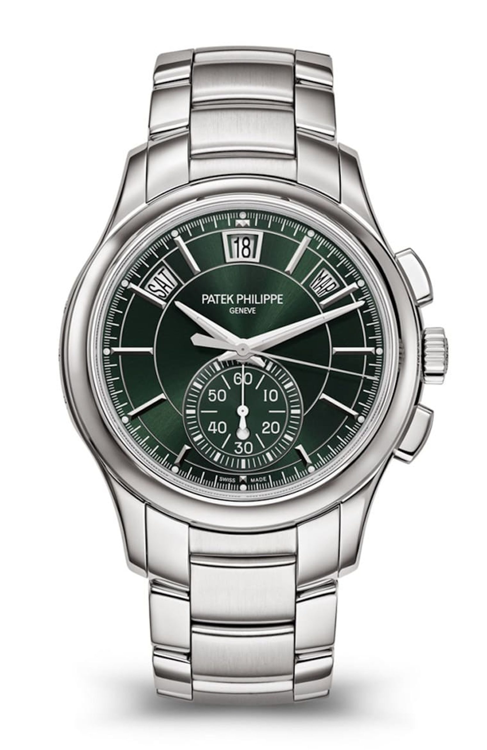 5905/1A-001年歷計時碼表。 （PATEK PHILIPPE官網）