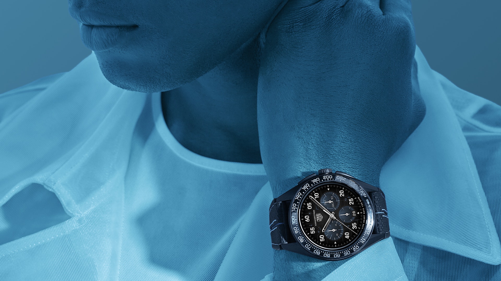TAG Heuer Connected Calibre E4 - Porsche Edition腕錶，售價(jià)：22,250港元，9月1日起有售（圖片來源：TAG Heuer）