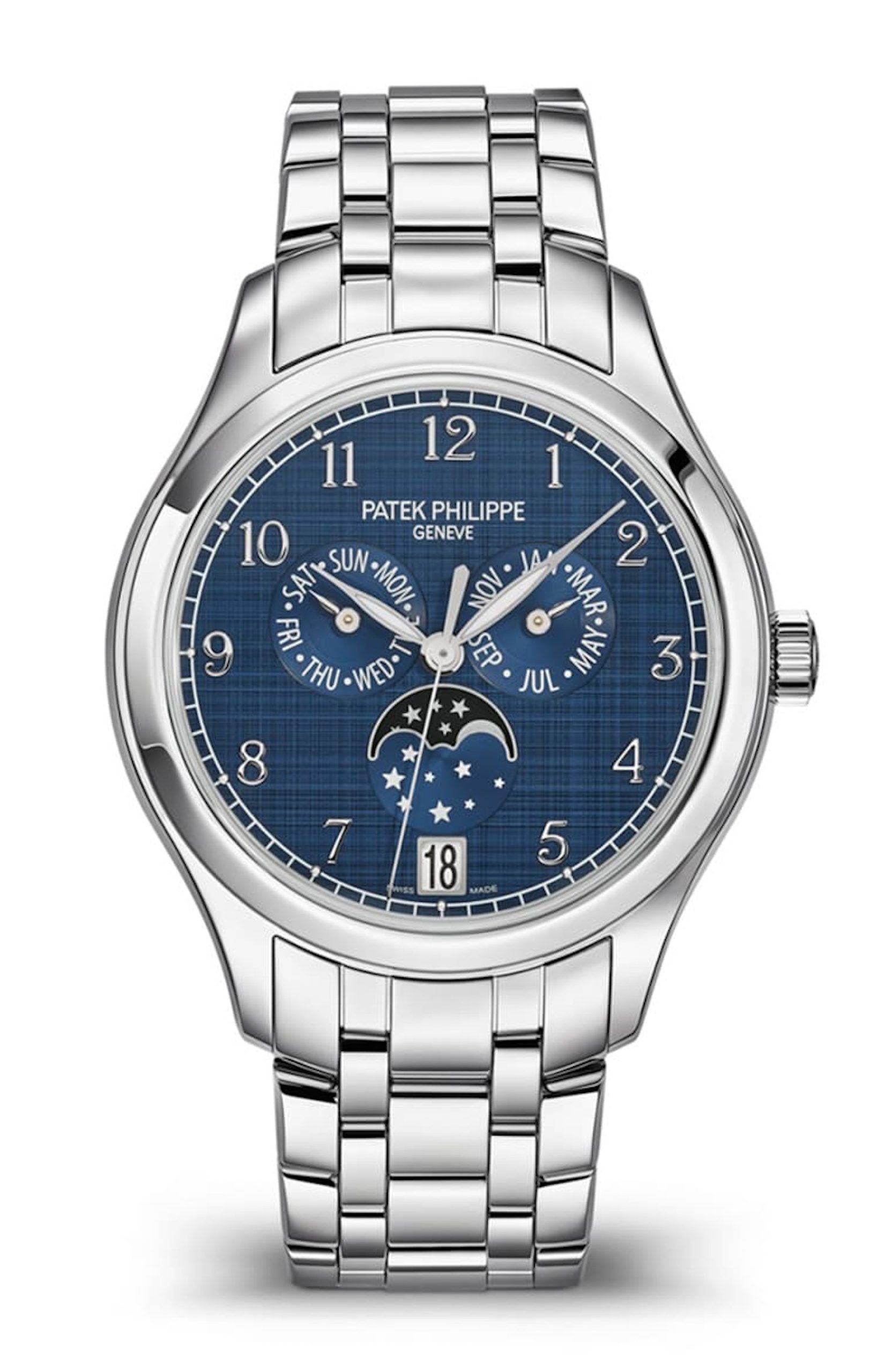 4947/1A-001年歷月相表。 （PATEK PHILIPPE官網）