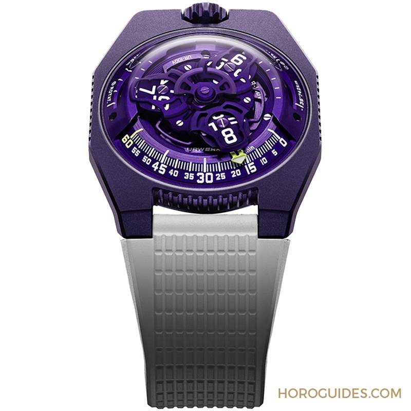 URWERK - 游走在懷舊與科幻之間的味道，URWERK UR-100V UltraViolet紫光奇?zhèn)b
