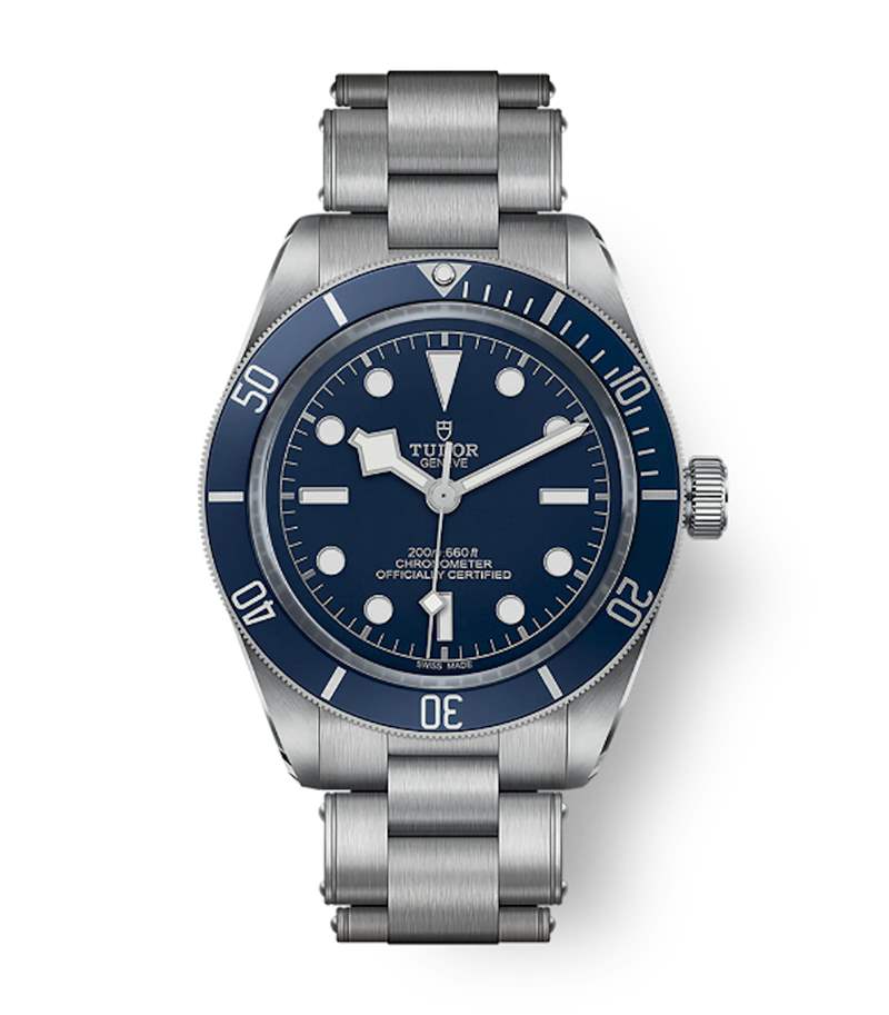 TUDOR 帝舵藍面Black Bay 58目前國外報價約3,100美金（折合約HKD 24,330），三個月來行情下滑3%。 （TUDOR）