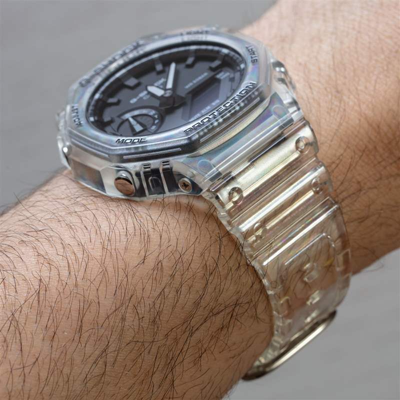 動(dòng)手：卡西歐 G-Shock 'Casi-Oak' GA2100SKE-7A 透明系列手表
