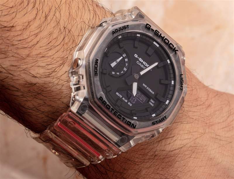 動(dòng)手：卡西歐 G-Shock 'Casi-Oak' GA2100SKE-7A 透明系列手表