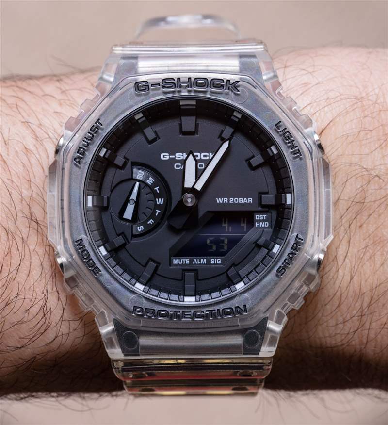 動(dòng)手：卡西歐 G-Shock 'Casi-Oak' GA2100SKE-7A 透明系列手表