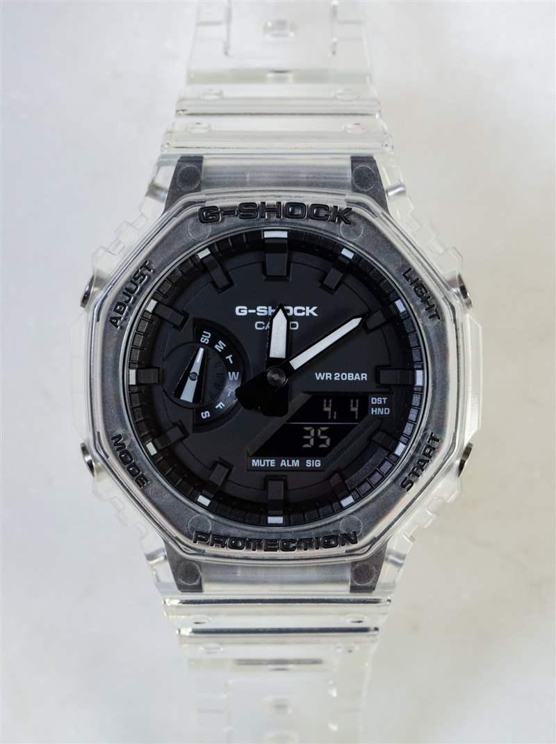 動(dòng)手：卡西歐 G-Shock 'Casi-Oak' GA2100SKE-7A 透明系列手表