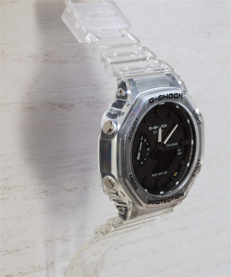 動(dòng)手：卡西歐 G-Shock 'Casi-Oak' GA2100SKE-7A 透明系列手表