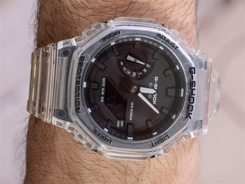 動(dòng)手：卡西歐 G-Shock 'Casi-Oak' GA2100SKE-7A 透明系列手表