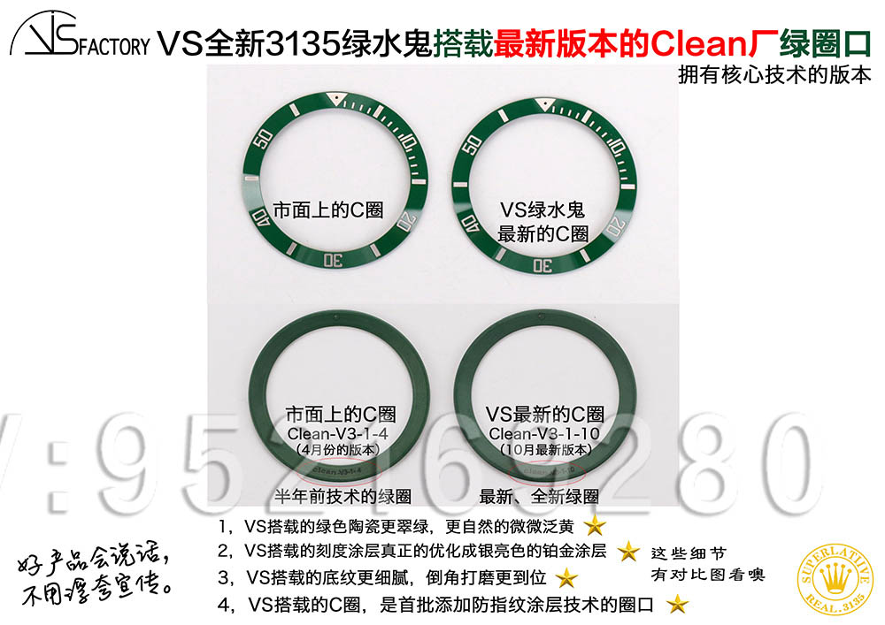 揭秘!搭載C圈的VS廠3135綠水鬼為什么這么能打？