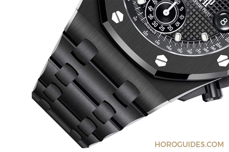 AUDEMARS PIGUET - 愛彼皇家橡樹離岸型自動(dòng)上鏈計(jì)時(shí)碼表首見黑陶瓷鏈帶款、祭出黃金結(jié)合黑陶瓷的對(duì)比美