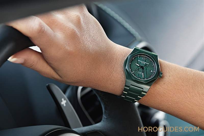 GIRARD-PERREGAUX - 英國賽車綠的超激魅力！ 芝柏表桂冠系列綠色陶瓷腕表阿斯頓·馬丁特別版42毫米& 38毫米