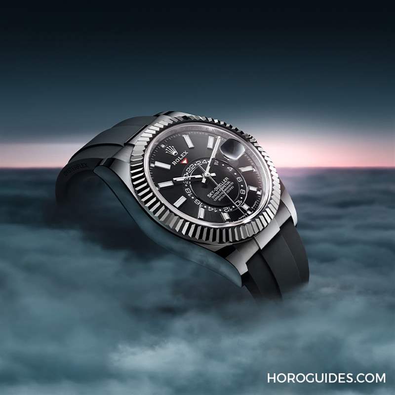 ROLEX - 勞力士天行者Sky-Dweller半金材質(zhì)推出薄荷綠新色，玫瑰金材質(zhì)搭配專屬藍(lán)綠色表盤