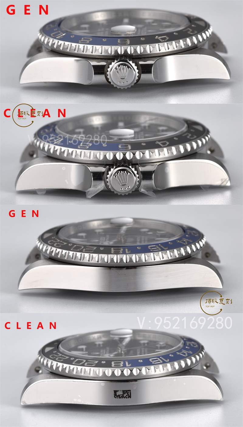 Clean廠C廠國米圈對(duì)比評(píng)測,C廠勞力士藍(lán)黑圈和正品對(duì)比差距大嗎