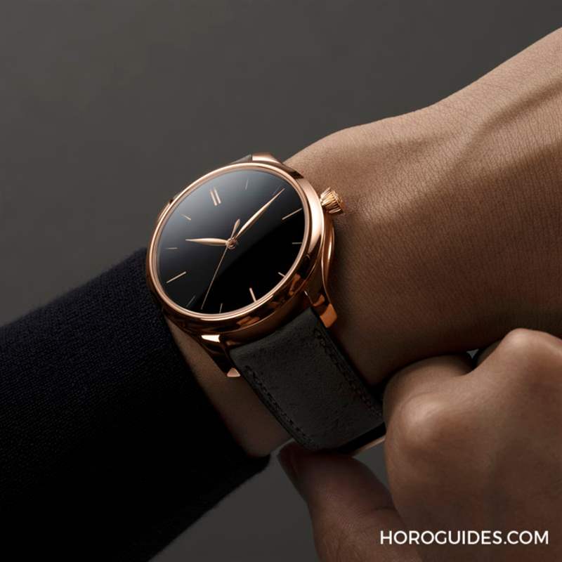H. MOSER & CIE - 奪目紅金與世上最黑材質(zhì)Vantablack的極致對(duì)比｜亨利慕時(shí)勇創(chuàng)者系列Vantablack?概念表新作