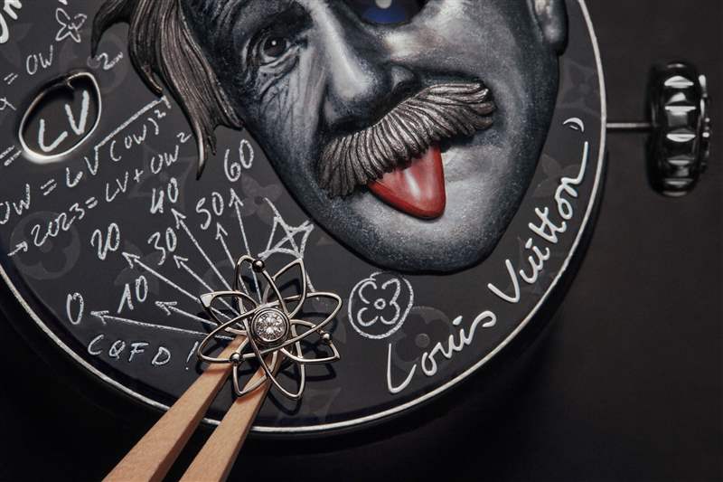 Louis Vuitton推出Tambour Einstein Automata愛因斯坦主題獨(dú)一款腕表：機(jī)巧人偶和灰調(diào)琺瑯
