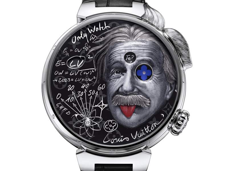 Louis Vuitton推出Tambour Einstein Automata愛因斯坦主題獨(dú)一款腕表：機(jī)巧人偶和灰調(diào)琺瑯