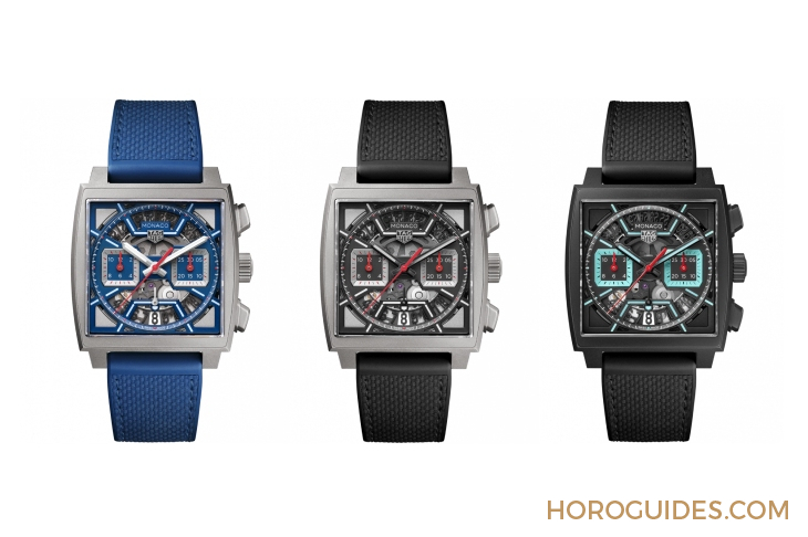 TAG HEUER - MONACO - CBL2188. FT6261 - 深藍(lán)上陣！ TAG HEUER Monaco鏤空計(jì)時(shí)碼表再添新成員