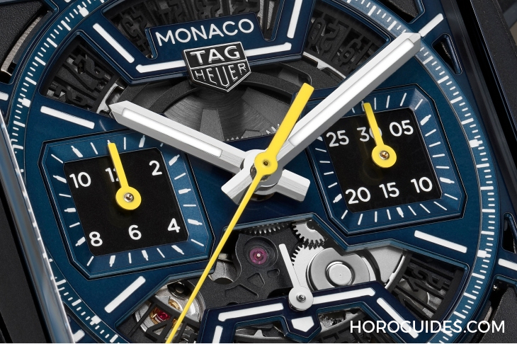 TAG HEUER - MONACO - CBL2188. FT6261 - 深藍(lán)上陣！ TAG HEUER Monaco鏤空計(jì)時(shí)碼表再添新成員