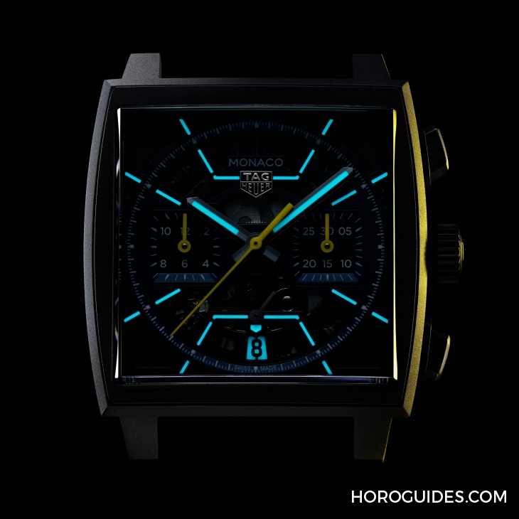 TAG HEUER - MONACO - CBL2188. FT6261 - 深藍(lán)上陣！ TAG HEUER Monaco鏤空計(jì)時(shí)碼表再添新成員
