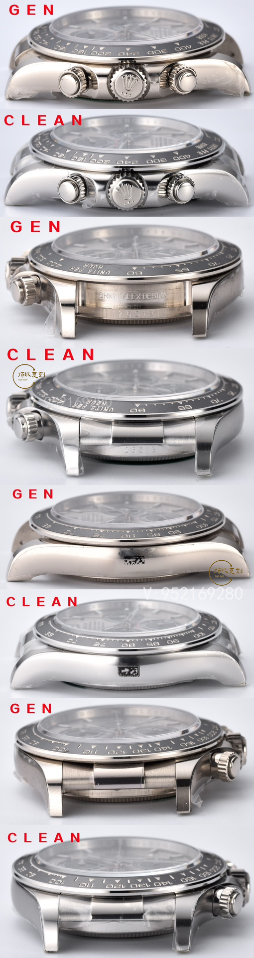 Clean廠C廠勞力士水泥灰膠迪4131機芯真假對比：揭秘復(fù)刻與正品的細微差異