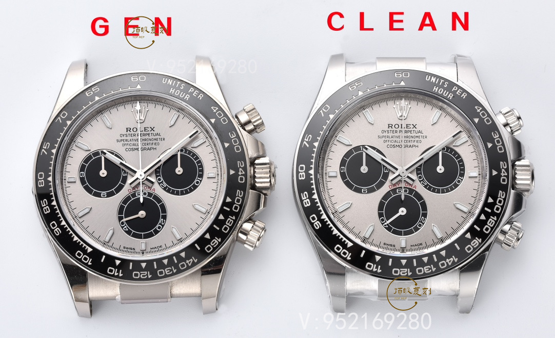 Clean廠C廠勞力士水泥灰膠迪4131機芯真假對比：揭秘復(fù)刻與正品的細微差異