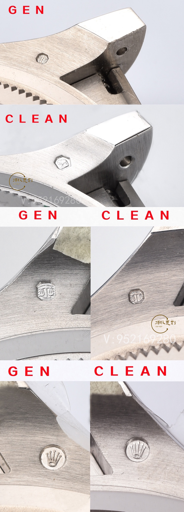 C廠Clean廠水泥灰膠底與正品對(duì)比細(xì)節(jié)評(píng)測(cè),C廠勞力士灰膠迪還原度如何